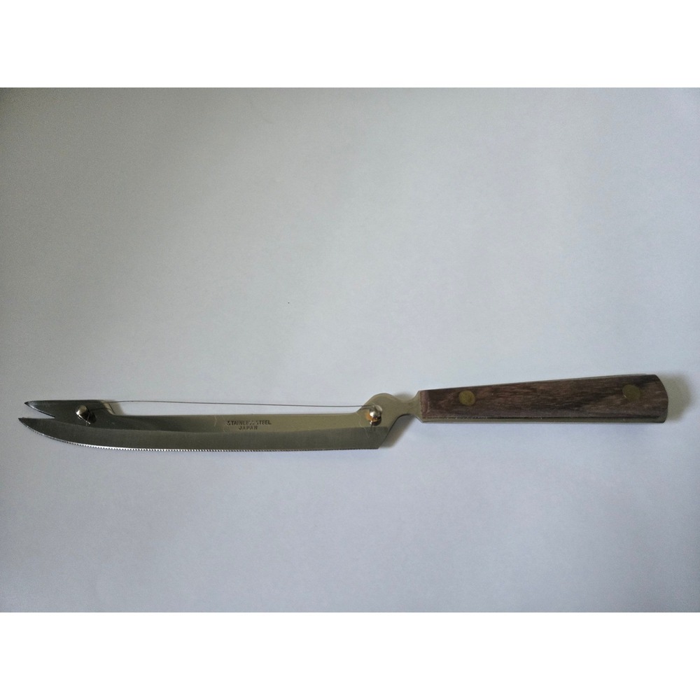 Vintage Vernco Stainless Steel Kitchen Multitool Japan Wood Handle Cheese Slicer